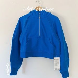 lululemon athletica | Tops | Lululemon Scuba Oversized Halfzip Hoodie In  Poolside Blue Size Xss New Nwt | Poshmark